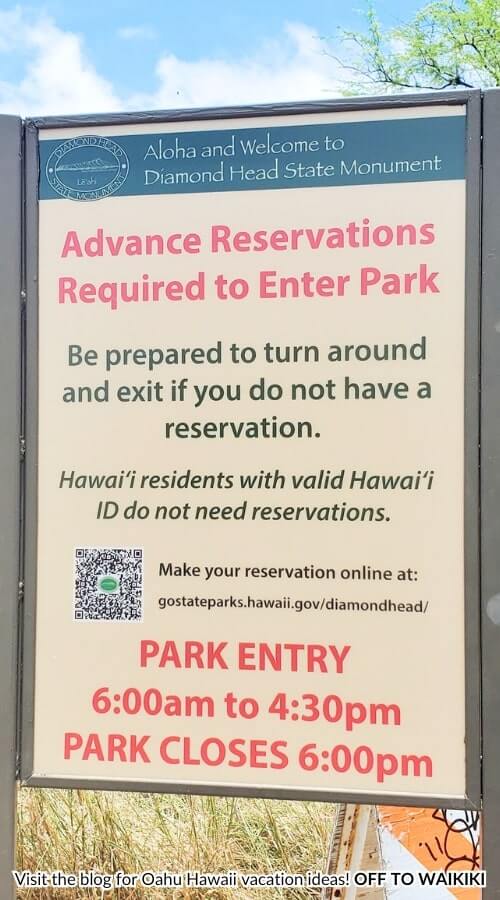 advance reservations required signage